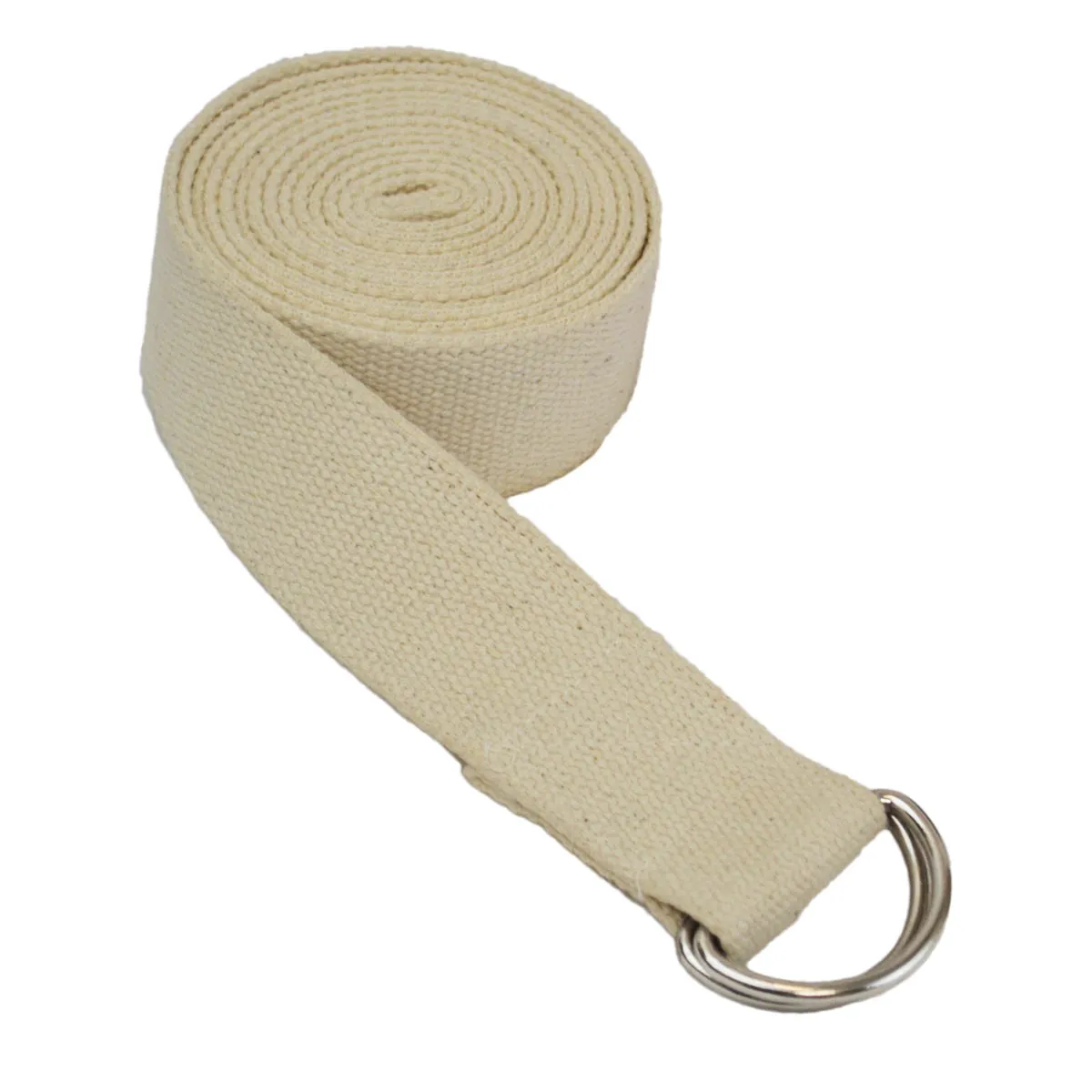 8' D-Ring Buckle Cotton Yoga Strap