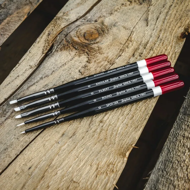 Angelus 5 Piece Micro Detail Paint Brush Set