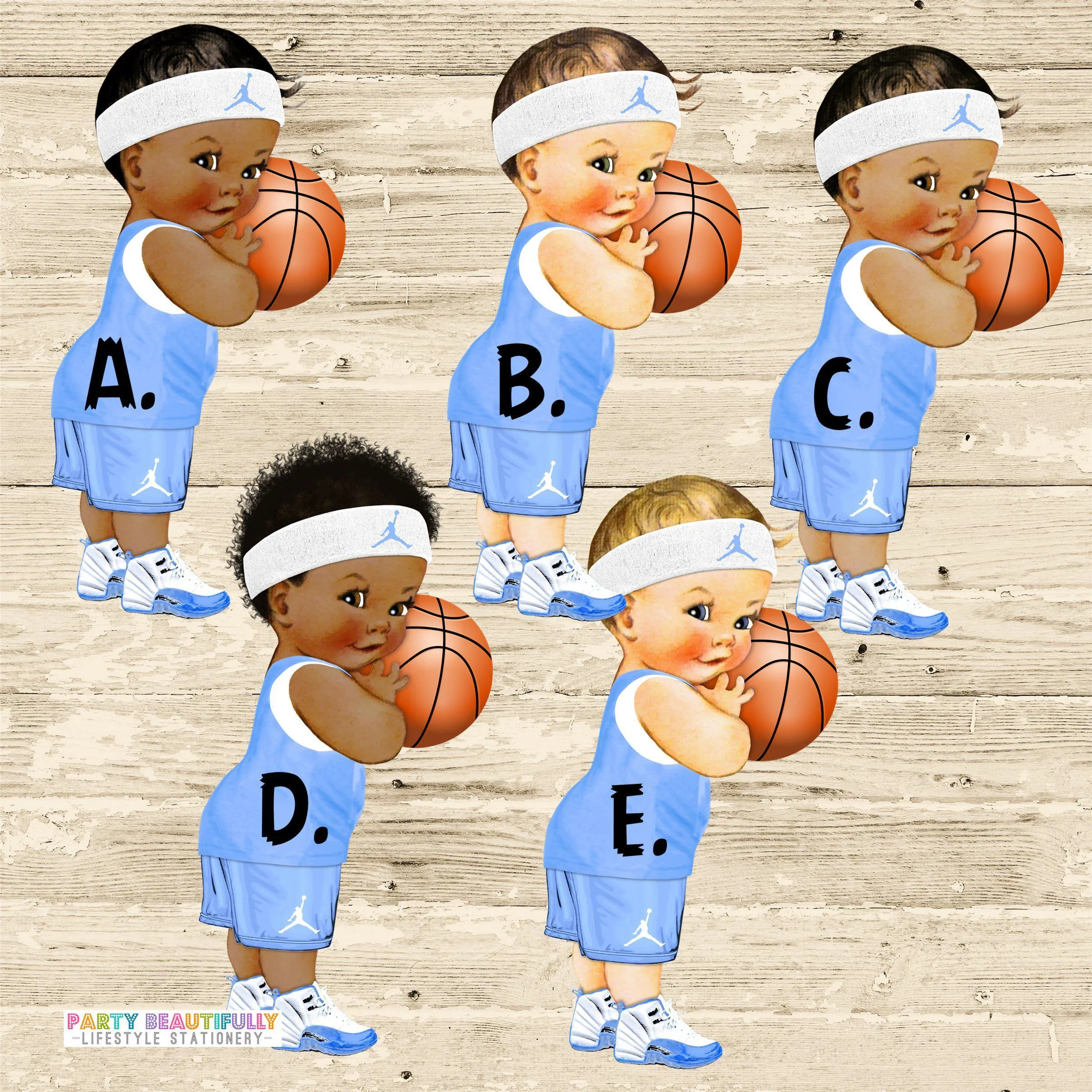 Basketball Diaper Raffle Tickets