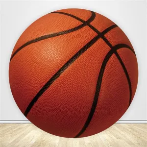 Basketball Round Backdrop Cover Sports Theme Party Backdrop