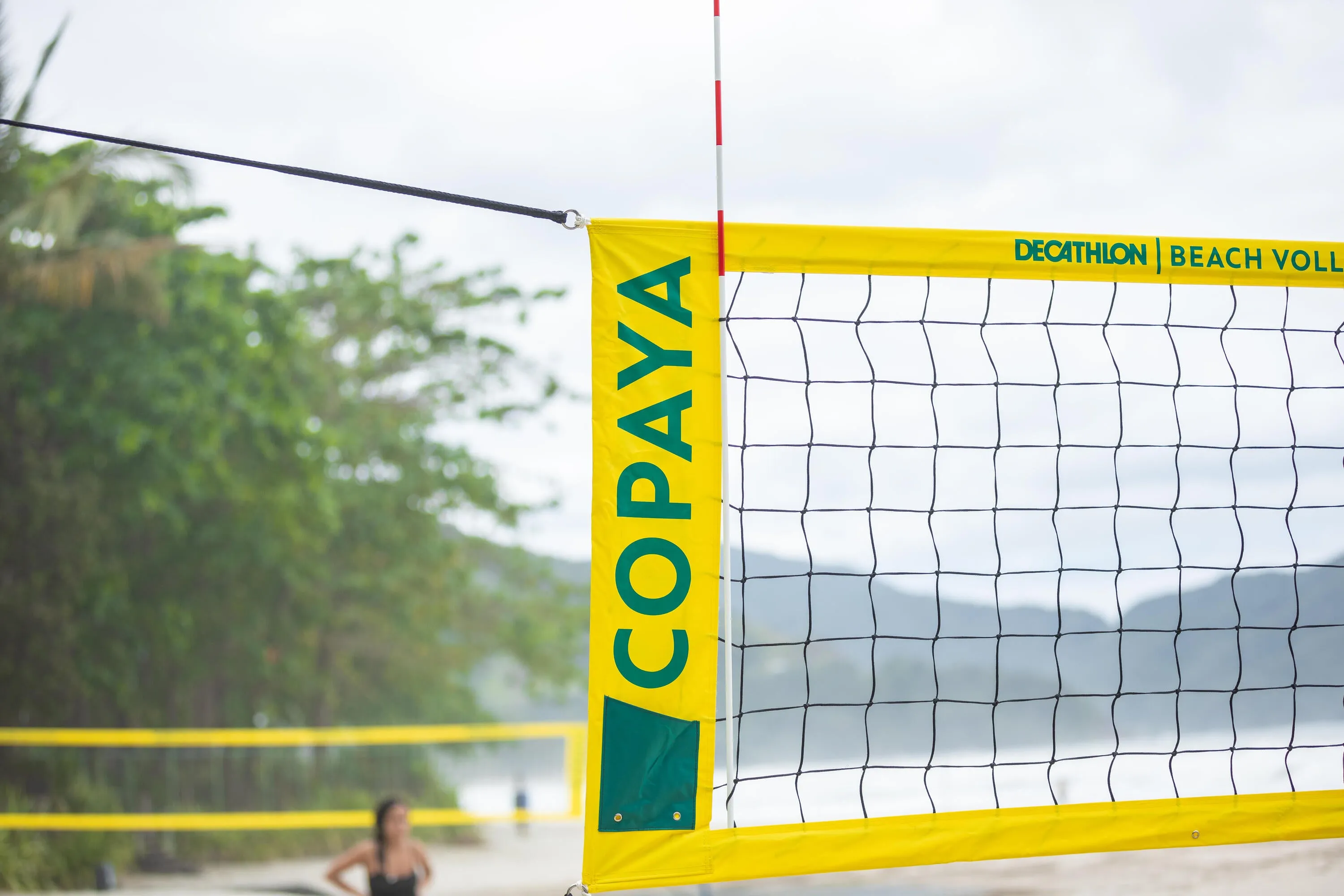 Beach volleyball net BV500 6 m blue COPAYA, Berlin blue/yellow