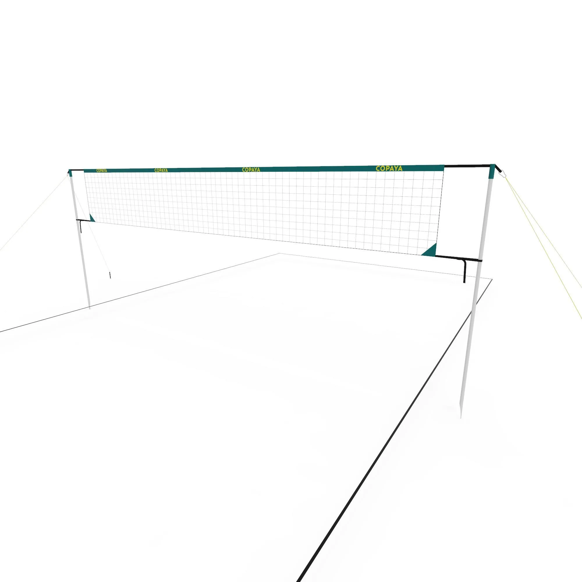 Beach volleyball net BV500 6 m blue COPAYA, Berlin blue/yellow