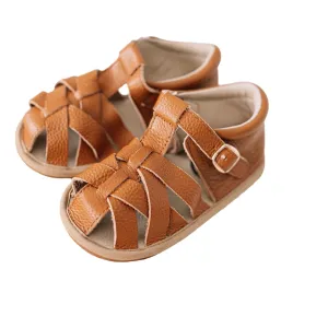Brown Closed Toe Sandal