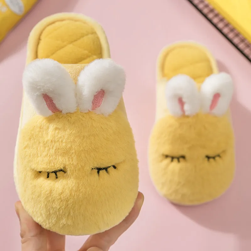 Bunny Rabbit Slippers with Ears for Girls