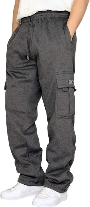 CEHT Men's Cargo Sweatpants Joggers Casual Pants with Pockets for Hiking Athletic Workout