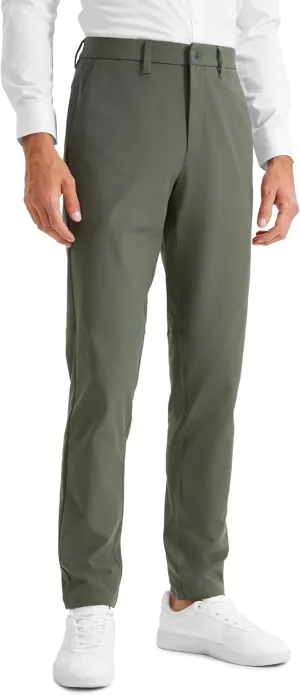CRZ YOGA Men's All Day Comfy Golf Pants - 28"/30"/32"/34" Quick Dry Lightweight Work Casual Trousers with Pockets