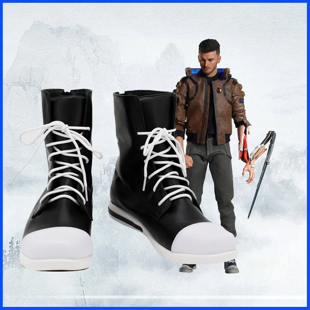 Cyberpunk 2077 Halloween Costumes Accessory Custom Made Cosplay Shoes Boots