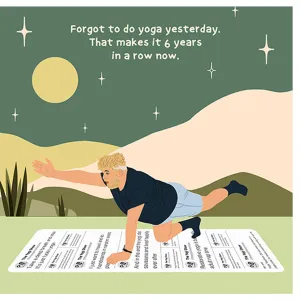 Forgot To Do Yoga Doodle Card