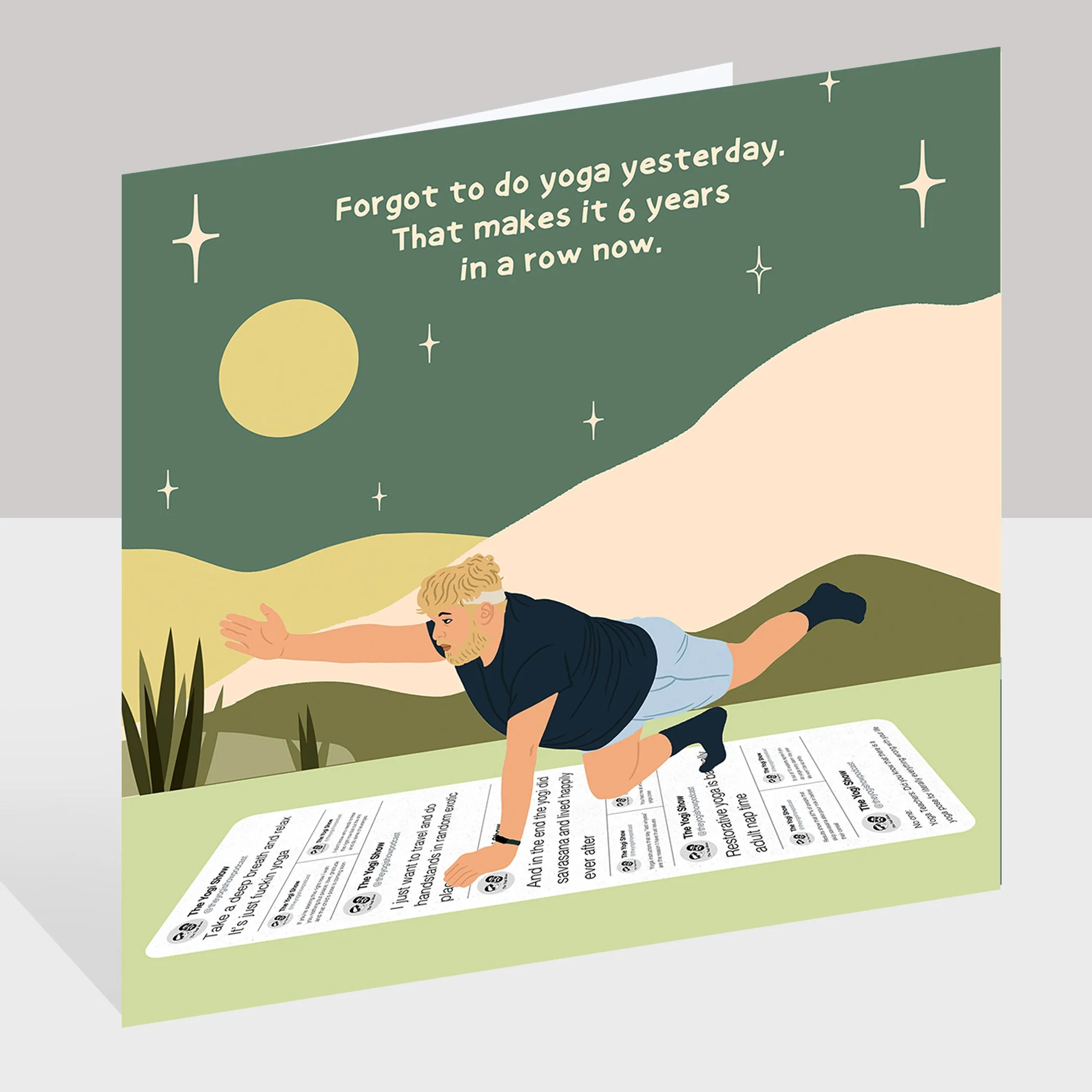 Forgot To Do Yoga Doodle Card