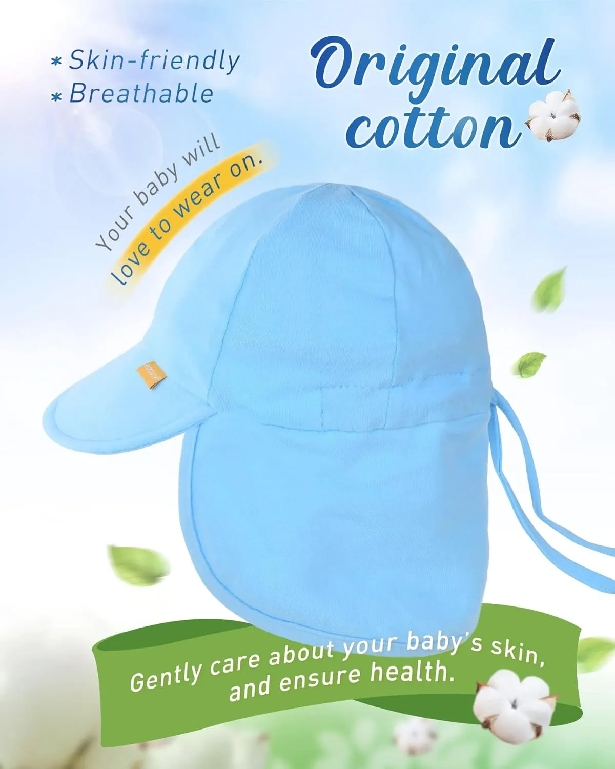 FURTALK Baby Sun Hat UPF 50  UV Ray Sun Protection Cotton Toddler Hats for Boys Girls