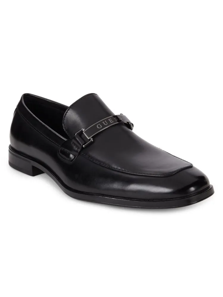 Guess logo loafers, black