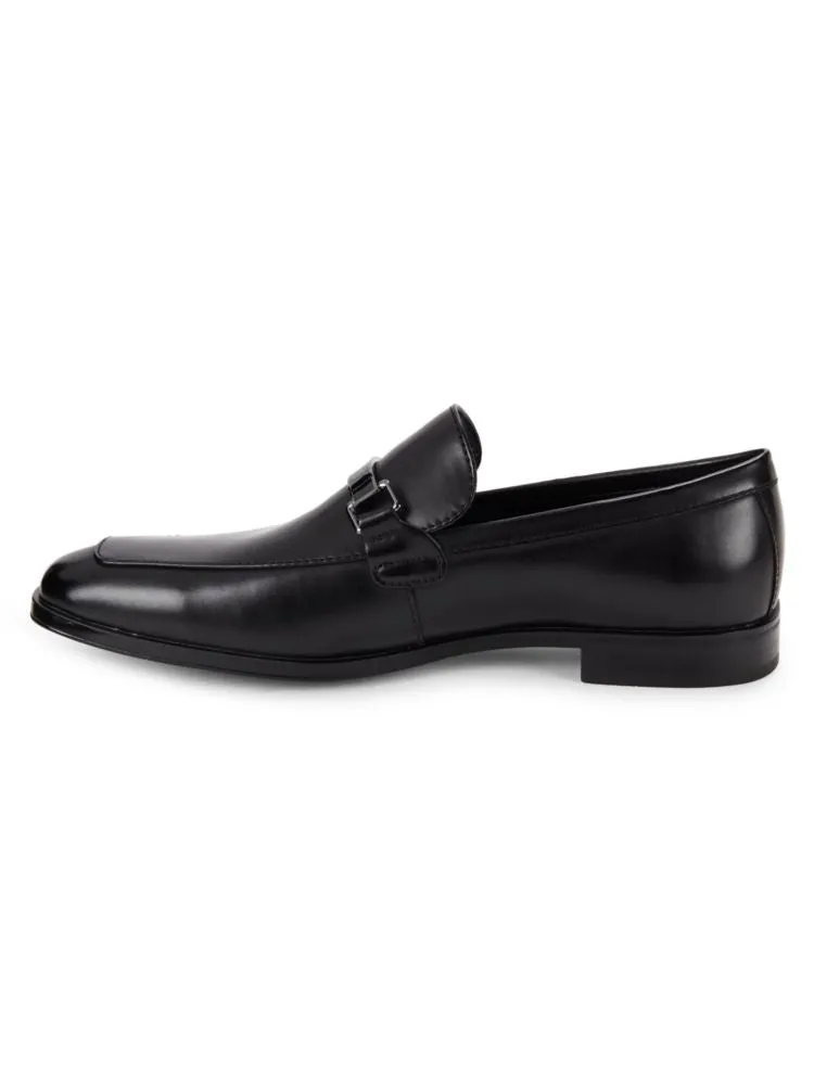 Guess logo loafers, black