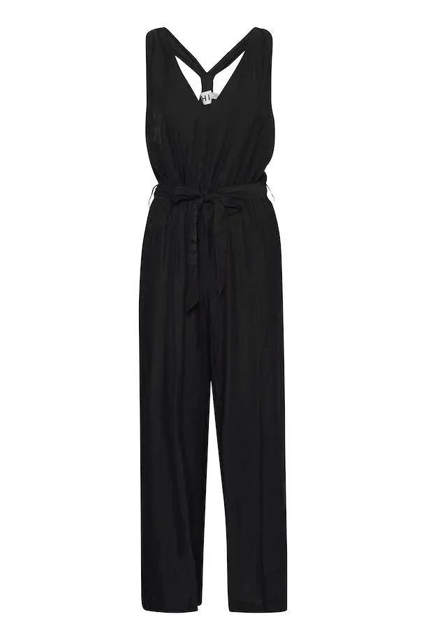 ICHI Tanessa Jumpsuit in Black