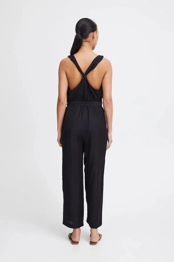 ICHI Tanessa Jumpsuit in Black