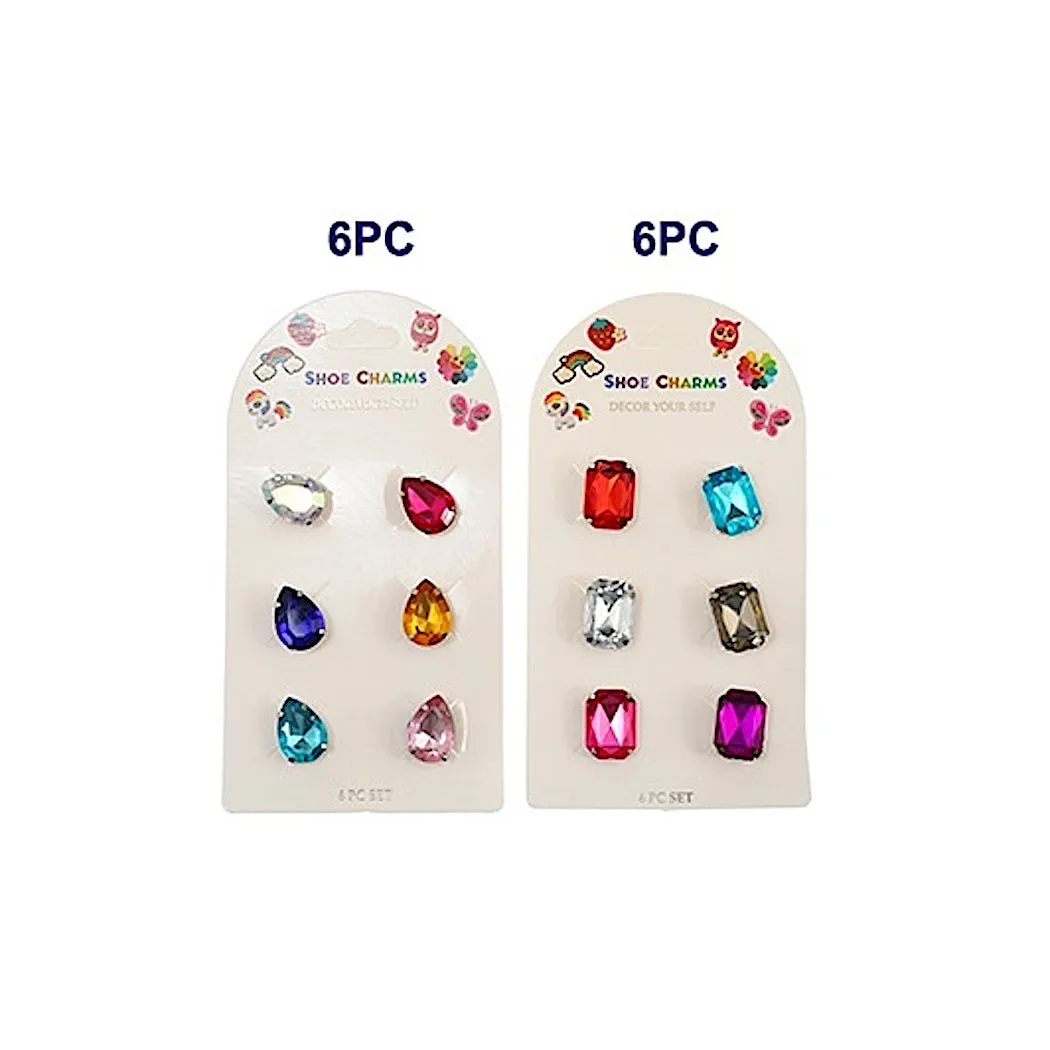 JSC010 - Crystal Teardrop Shoe Charms