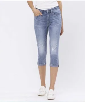 Judy Blue Destroyed Capris Style #82249 ****50% OFF CLEARANCE****