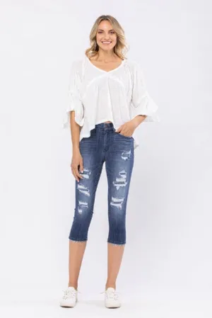 Judy Blue Destroyed Capris Style #82271 - #3520-3521