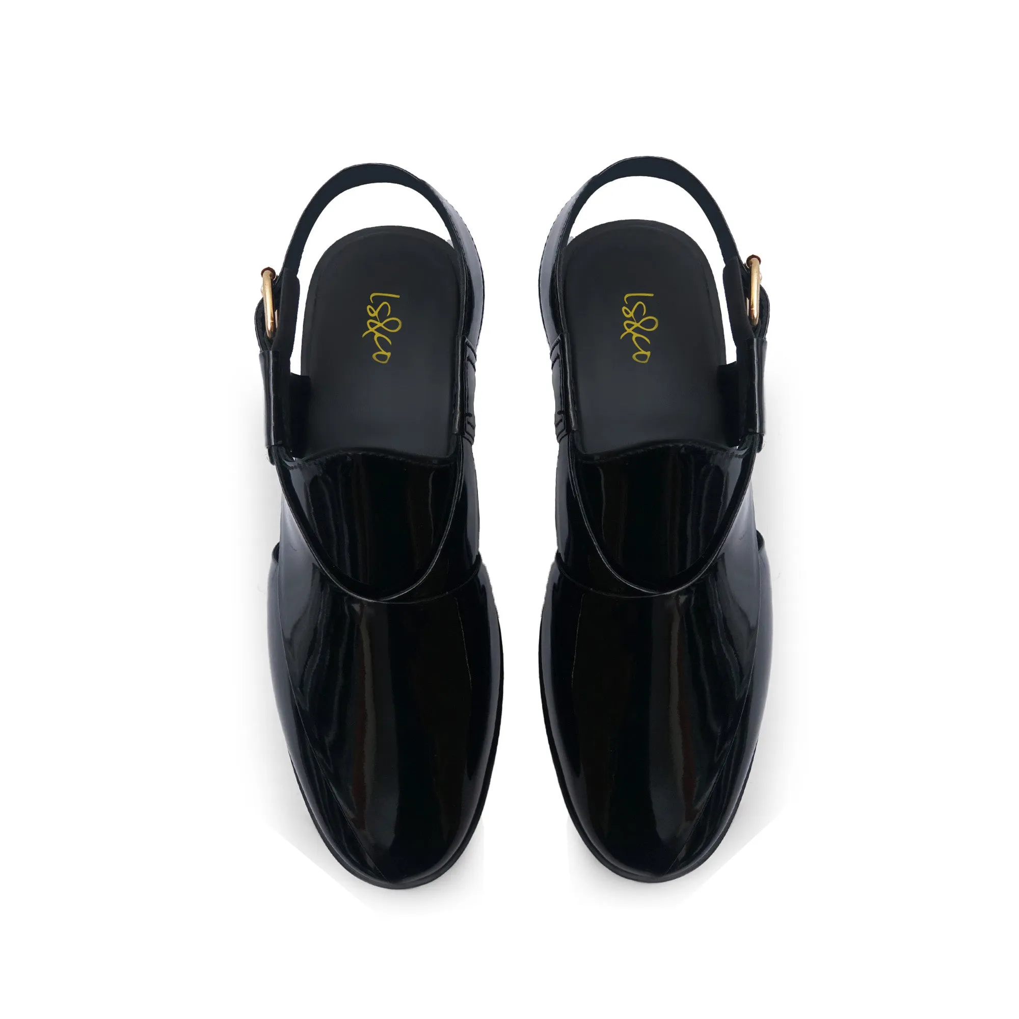 LS Pure Leather Handmade Glossy Peshawari Chappal LS-865