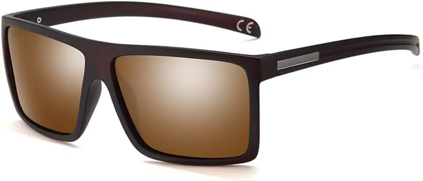 Men??s Classic Style Square Polarized Sunglasses Plastic Lightweight Eyewear UV Protection For Driving
