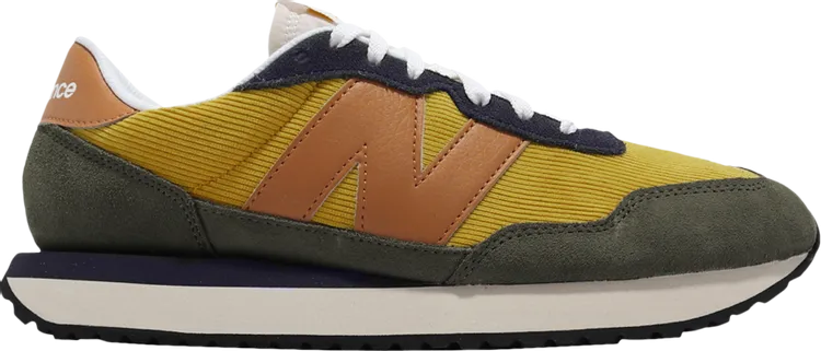 New Balance 237 'Harvest Gold Madras Orange' sneakers, gold