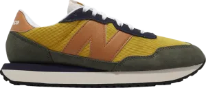 New Balance 237 'Harvest Gold Madras Orange' sneakers, gold