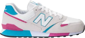 New Balance 446 'White Pink Light Blue' sneakers, white
