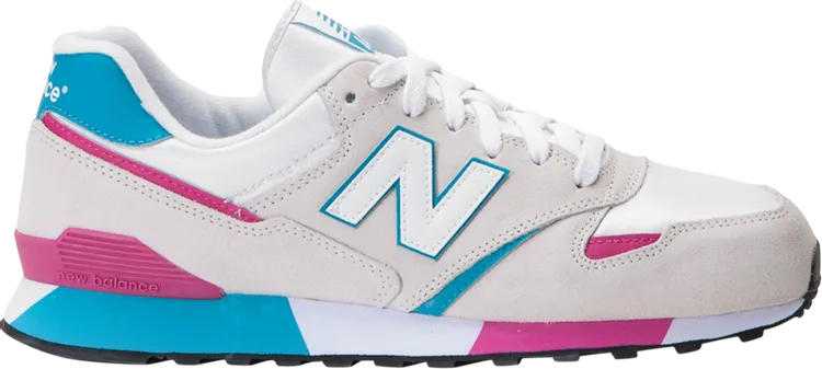 New Balance 446 'White Pink Light Blue' sneakers, white