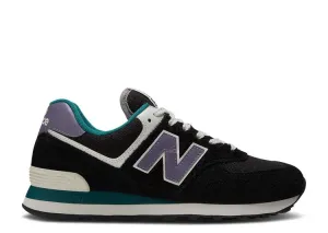 New Balance 574 'BLACK PURPLE TEAL' sneakers, black