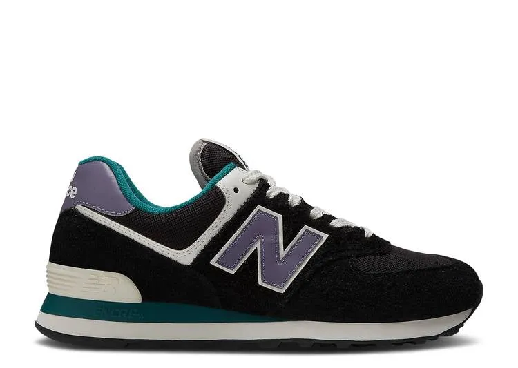 New Balance 574 'BLACK PURPLE TEAL' sneakers, black