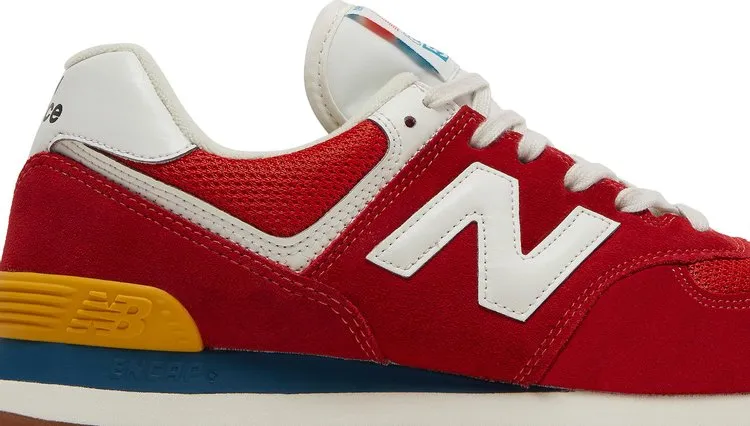 New Balance 574 'Rainbow Pack - Team Red' Sneakers, Red