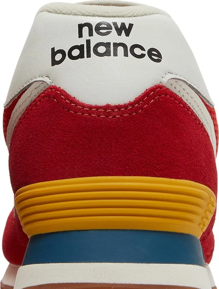 New Balance 574 'Rainbow Pack - Team Red' Sneakers, Red
