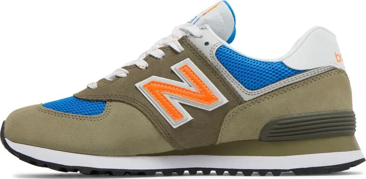 New Balance 574v2 'Grey Orange' sneakers, gray