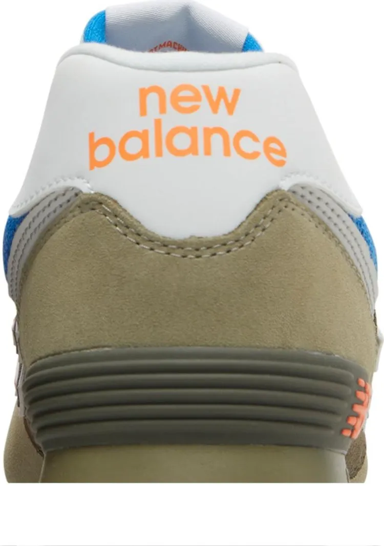 New Balance 574v2 'Grey Orange' sneakers, gray