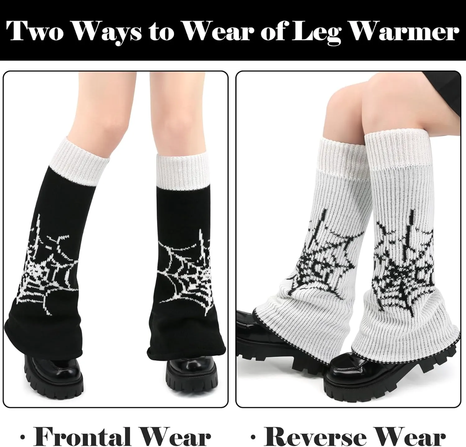 Olreco Kawaii Y2K Harajuku Leg Warmers for Girls & Women - Gyaru, Goth & Lolita Accessories