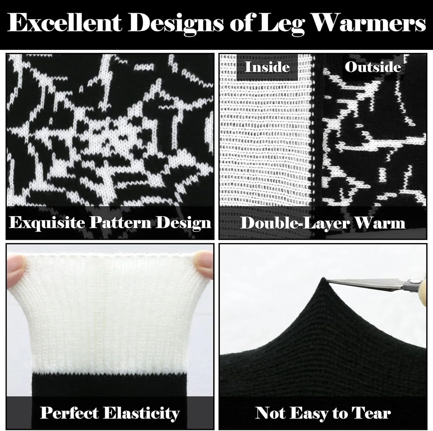 Olreco Kawaii Y2K Harajuku Leg Warmers for Girls & Women - Gyaru, Goth & Lolita Accessories