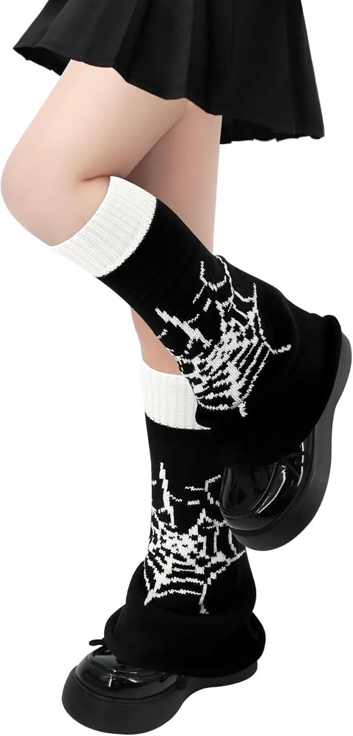 Olreco Kawaii Y2K Harajuku Leg Warmers for Girls & Women - Gyaru, Goth & Lolita Accessories