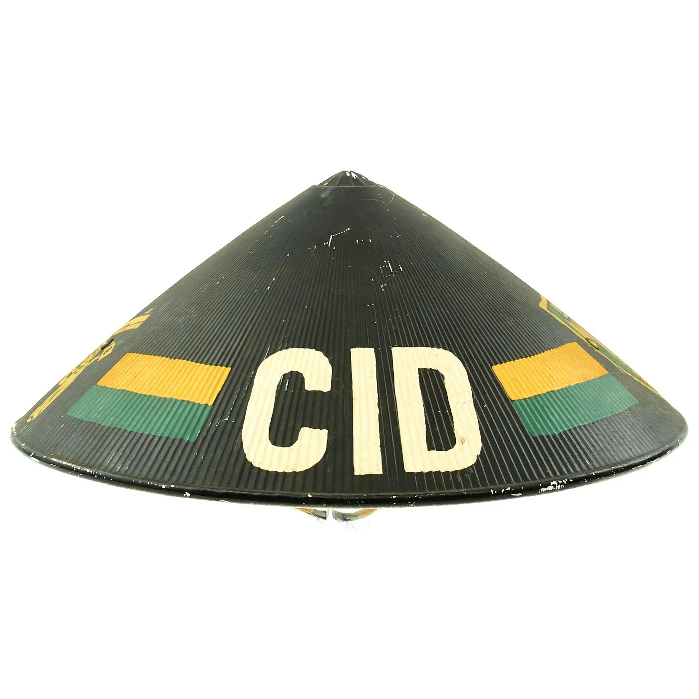Original U.S. Vietnam War Conical Hat 18th Military Police Brigade Criminal Investigation Detachment