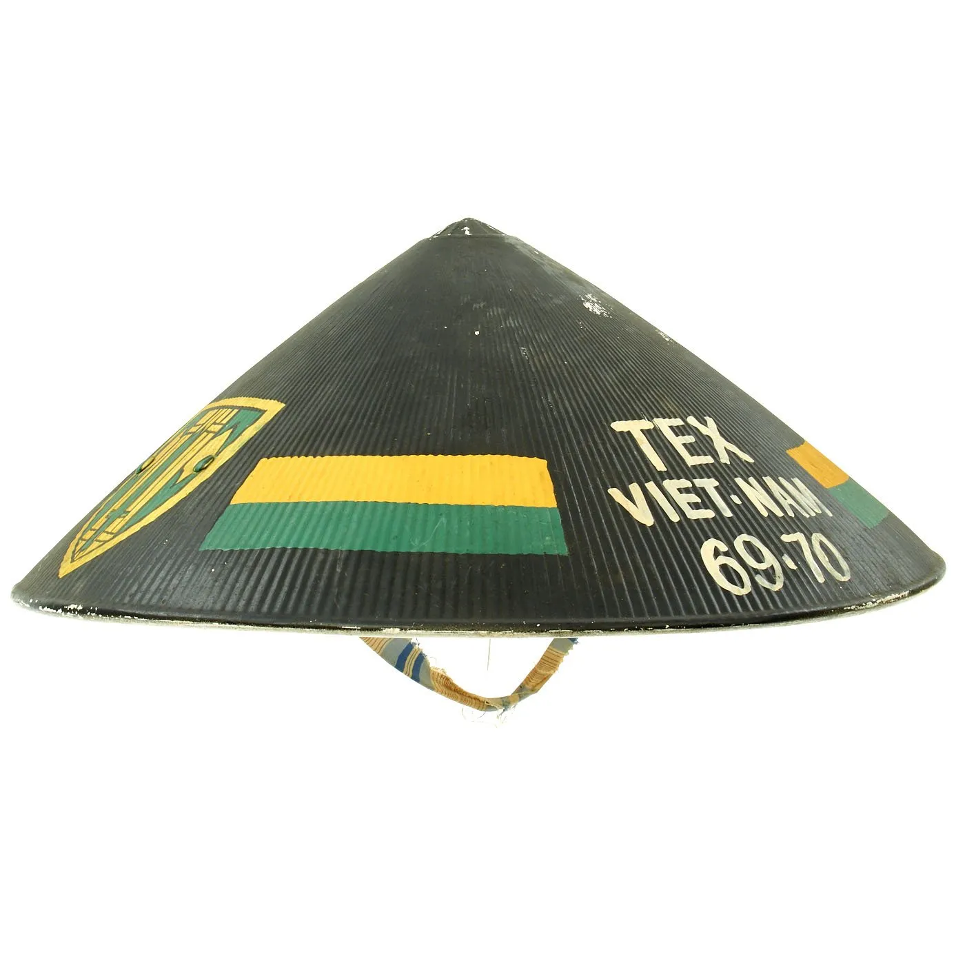 Original U.S. Vietnam War Conical Hat 18th Military Police Brigade Criminal Investigation Detachment