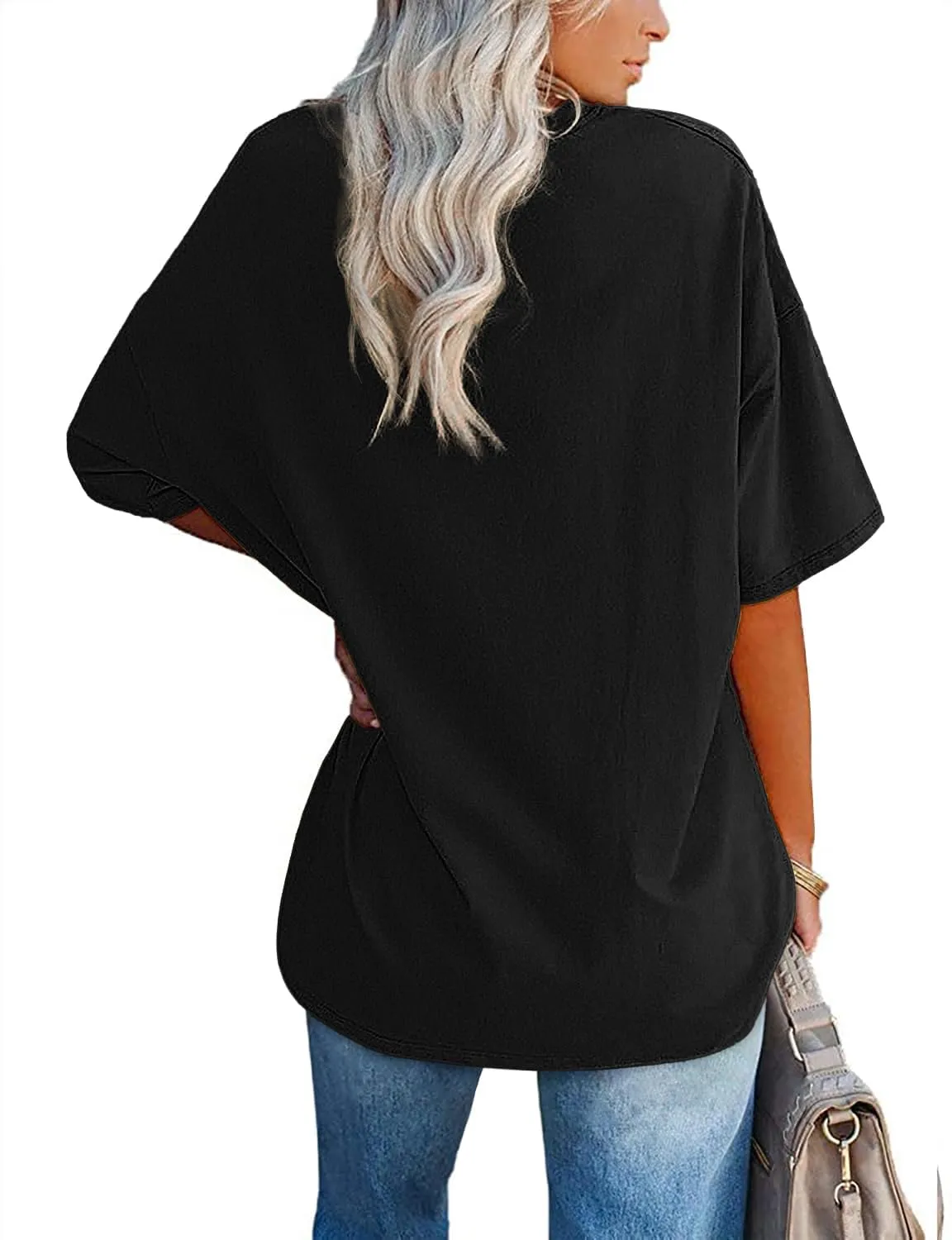 Oversized Tshirts for Women Flower Graphic Tees Short Sleeve Shirts 2025 Summer Casual Loose Fit Beach Tops