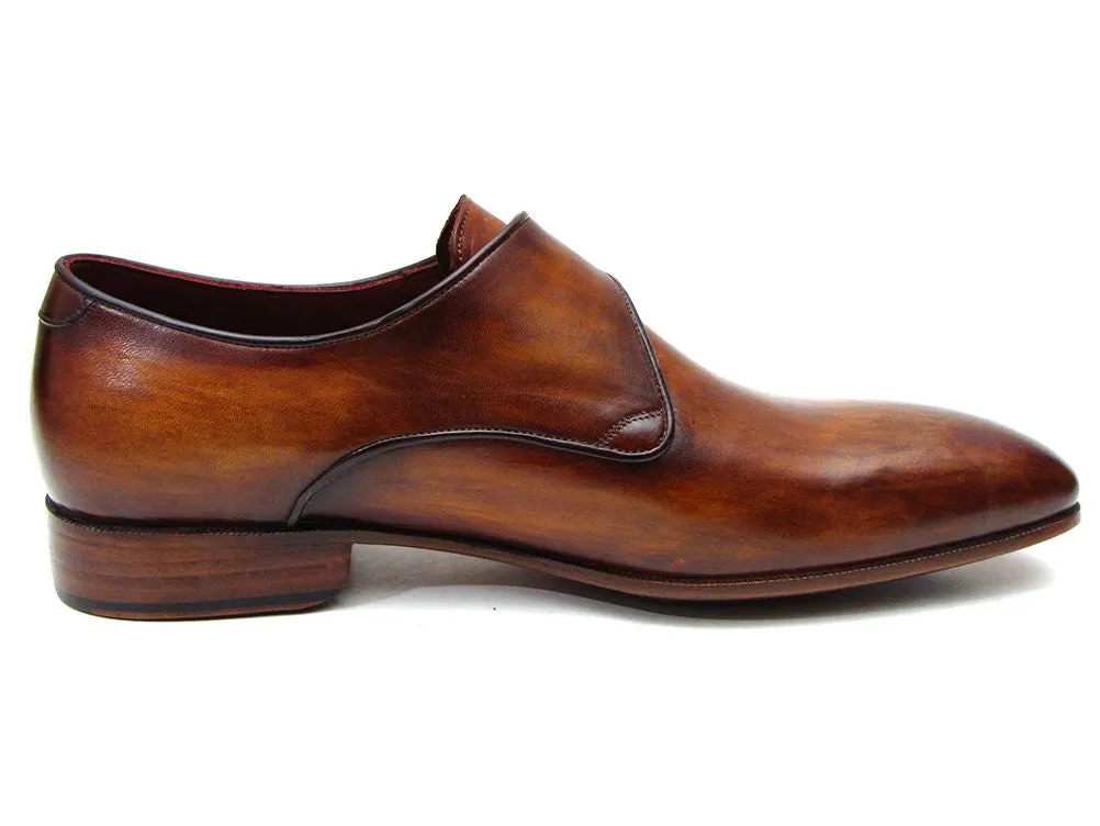 Paul Parkman Men's Single Monkstraps Brown Leather
