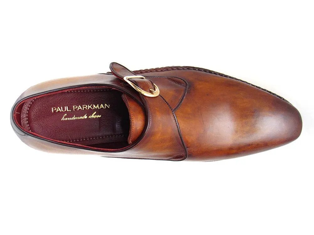 Paul Parkman Men's Single Monkstraps Brown Leather