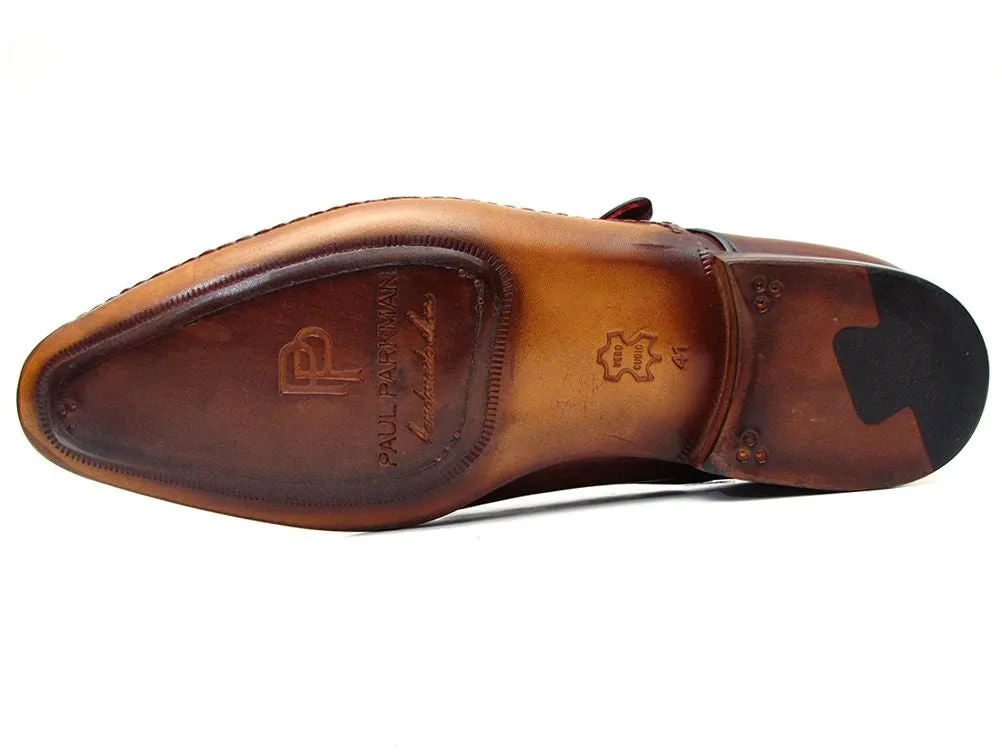 Paul Parkman Men's Single Monkstraps Brown Leather