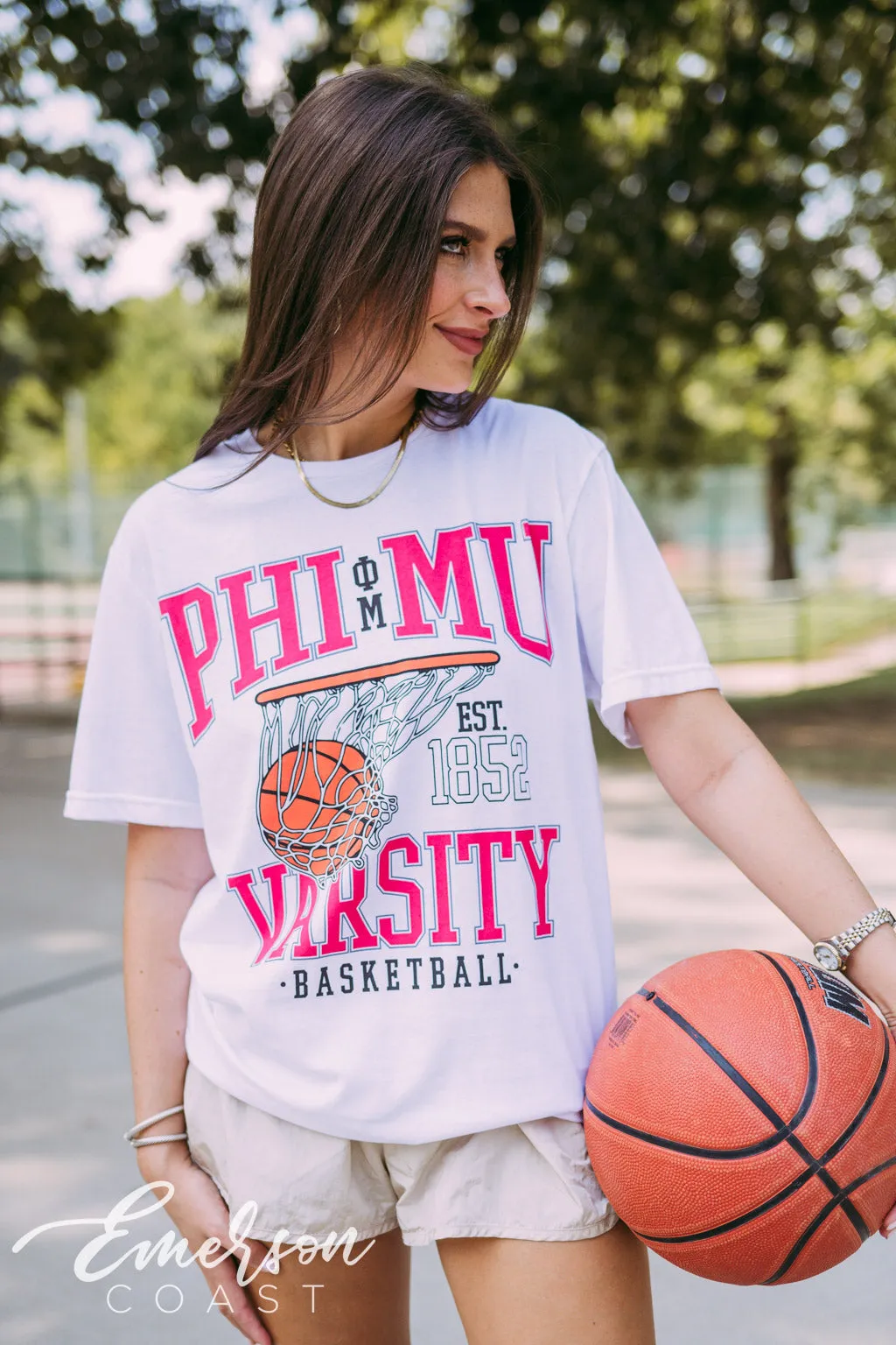 Phi Mu Varsity Basketball Tshirt