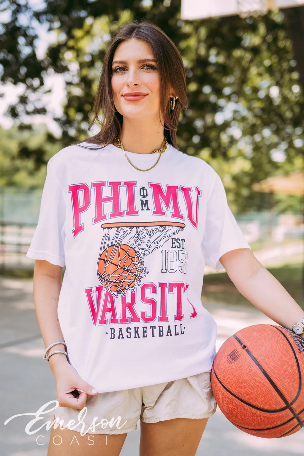 Phi Mu Varsity Basketball Tshirt