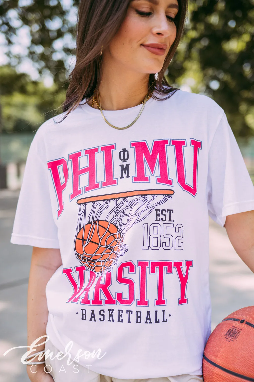 Phi Mu Varsity Basketball Tshirt