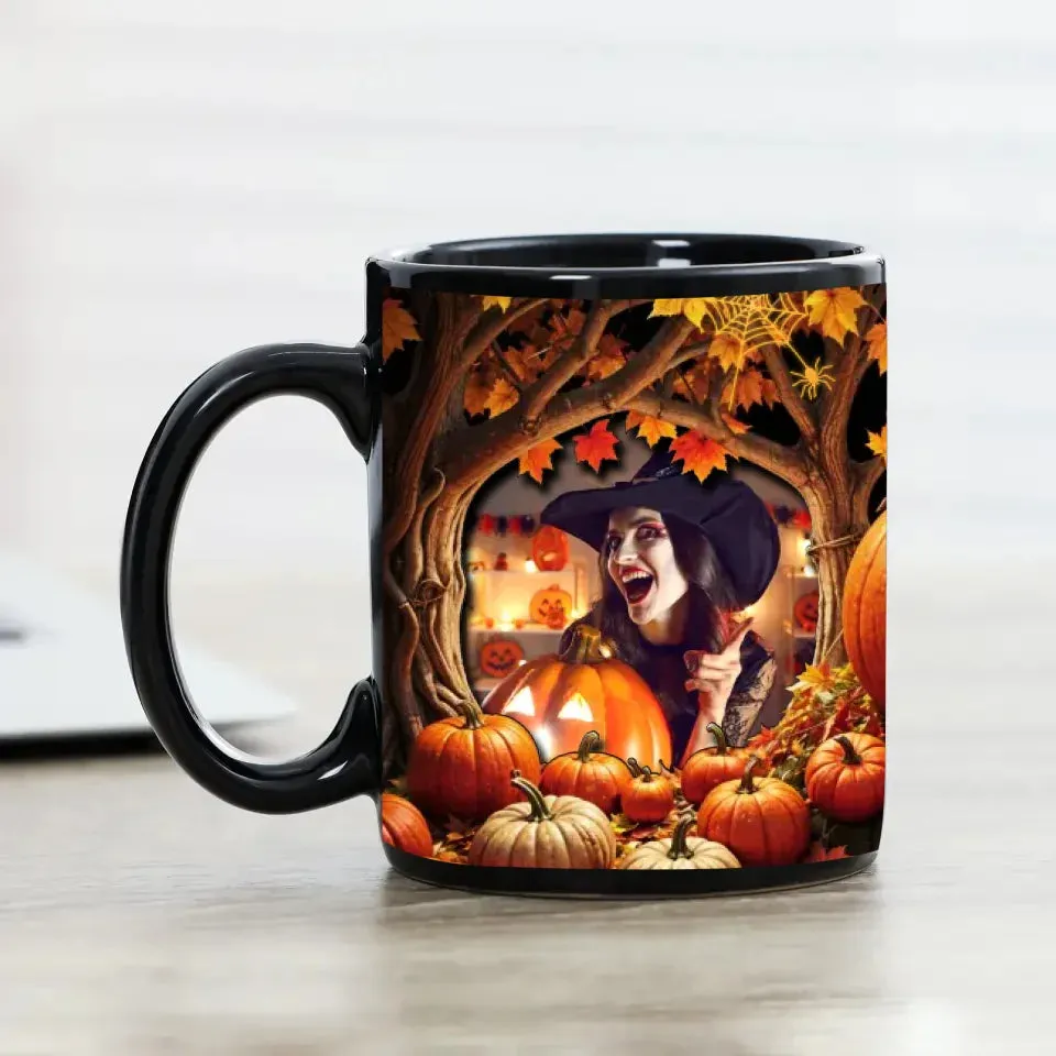 Pumpkin King & Queen - Custom Photo - Personalized Gifts For Couple - Mug