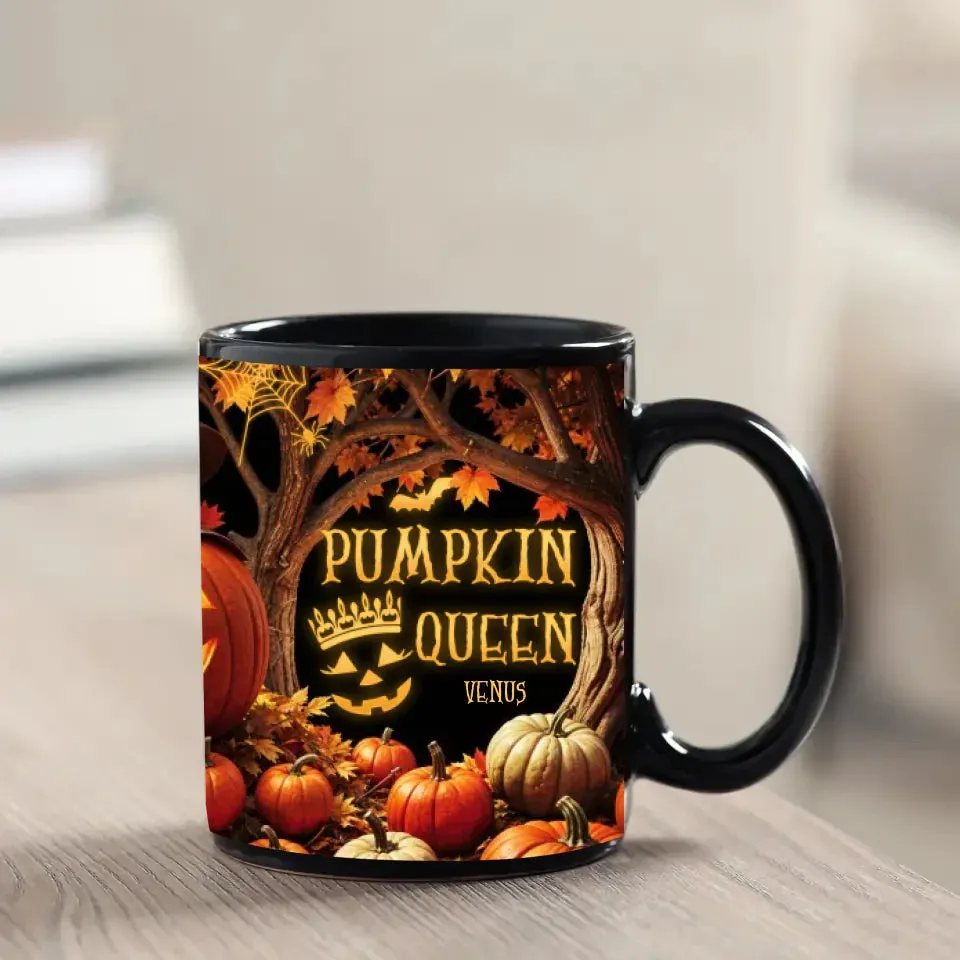 Pumpkin King & Queen - Custom Photo - Personalized Gifts For Couple - Mug