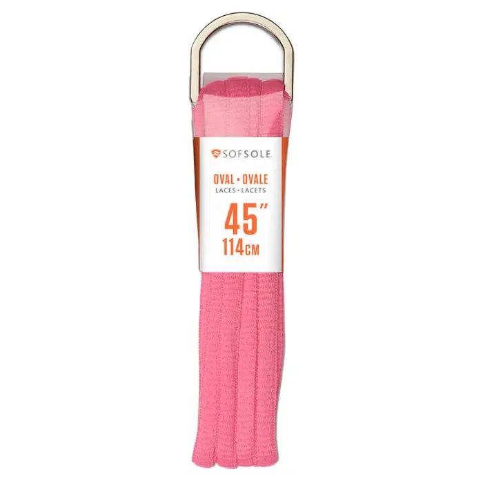 Sof Sole Pink Oval Laces-45''