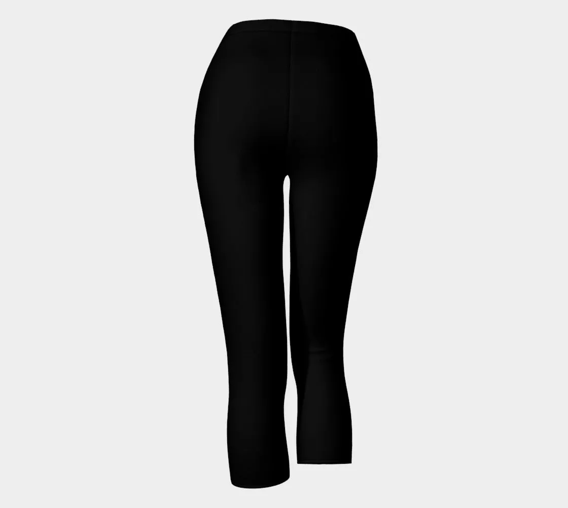 Solid Adult Capris - Black