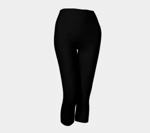 Solid Adult Capris - Black